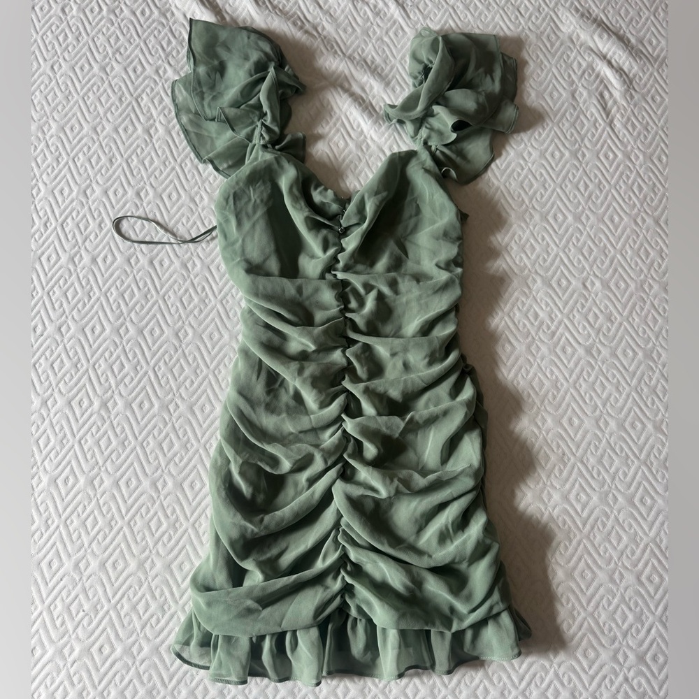 Zara Green Mini Dress